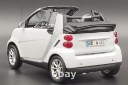 118 Smart Fortwo Cabrio Crystal White Minichamps