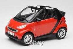 150036333 Smart Fortwo Cabrio Red Black Minichamps 1/18
