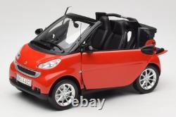 150036333 Smart Fortwo Cabrio Red Black Minichamps 1/18