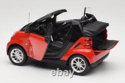 150036333 Smart Fortwo Cabrio Red Black Minichamps 1/18