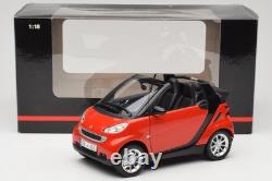 150036333 Smart Fortwo Cabrio Red Black Minichamps 1/18
