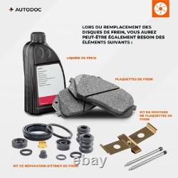 2x CIFAM Disque de frein Avant pour SMART FORTWO Coupé (451) FORTWO Cabrio (451)