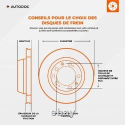 2x CIFAM Disque de frein Avant pour SMART FORTWO Coupé (451) FORTWO Cabrio (451)