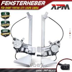 2x Lève-vitre avec Moteur avant Gauche / Droite pour Smart Fortwo City Coupé
