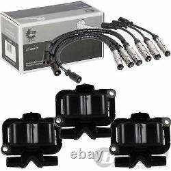 3x Skv Bobine + NGK Ignition Convient pour Smart Fortwo Cabriolet Coupé 450 452