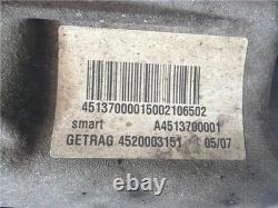 A4513700001 Boîte Vitesses Smart Fortwo Cabrio 2007 1.0 Basico 52 Kw 451.431