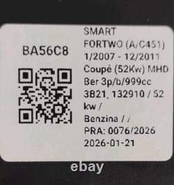 A4515400847 Instrumentation complète SMART FORTWO (A/C451) Cabrio (52KW) Cbr