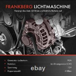 Alternateur Générateur 90A pour Smart Fortwo Cabrio / Coupé 451 1.0 Turbo Brabus