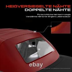 Capote Soft Top Rouge Pour Smart Fortwo Cabrio 451 Coupe Electric 09-15