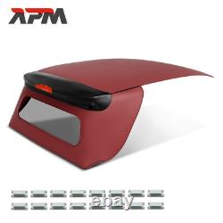 Capote Souple Rouge Pour Smart Fortwo Cabriolet 451 1.0 Brabus À Partir De 2007