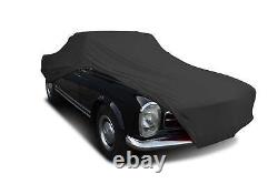 Car Cover Indoor Noir pour Smart Fortwo Cabrio 451 Année 2007-2022 Cabriolet