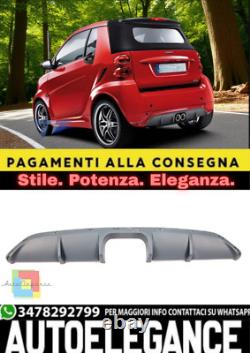 Diffuseur Arrière Look Brabus Pour Smart Fortwo (451) Coupé / Cabrio