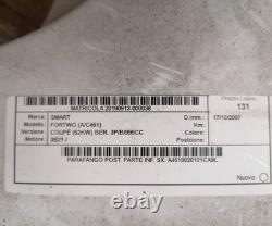 Garde-boue arrière. Partie inférieure Gauche SMART FORTWO (A/C451) Cabrio cdi