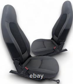 Housse de Siège Cuir/Simili Noir pour Smart 451 Fortwo Coupé & Cabriolet 07 15