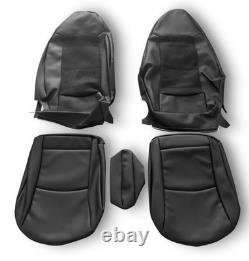 Housse de Siège Cuir/Simili Noir pour Smart 451 Fortwo Coupé & Cabriolet 07 15