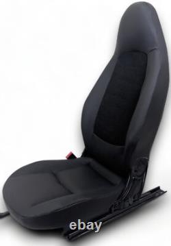 Housse de Siège Cuir/Simili Noir pour Smart 451 Fortwo Coupé & Cabriolet 07 15
