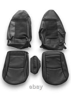 Housse de Siège Cuir/Simili Noir pour Smart 451 Fortwo Coupé & Cabriolet 07 15