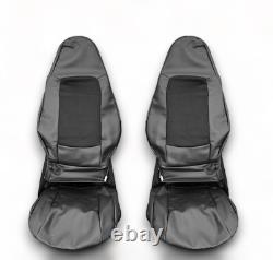 Housse de Siège Cuir/Simili Noir pour Smart 451 Fortwo Coupé & Cabriolet 07 15