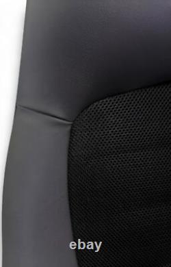 Housse de Siège Cuir/Simili Noir pour Smart 451 Fortwo Coupé & Cabriolet 07 15