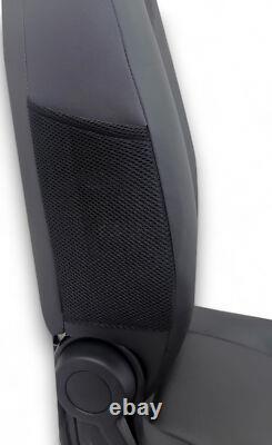 Housse de Siège Cuir/Simili Noir pour Smart 451 Fortwo Coupé & Cabriolet 07 15