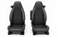 Housses De Si&egrave;ge Smart 451 Fortwo Coupe Cabrio 07-15 En Similicuir Noir