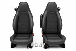 Housses De Siège Smart 451 Fortwo Coupe Cabrio 07-15 En Similicuir Noir