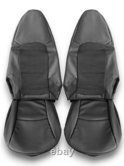 Housses De Siège Smart 451 Fortwo Coupe Cabrio 07-15 En Similicuir Noir