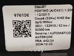 Instrumentation complète SMART FORTWO (A/C451) Cabrio cdi (40Kw) Cbr