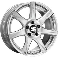 JANTES ROUES MSW 77 POUR SMART FORTWO III CABRIO 6x15 4x100 ET 35 FULL SILVE ba1