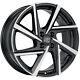 Jantes Roues Msw 80-4 Pour Smart Fortwo Iii Cabrio 7x17 4x100 Et 37 Gloss Bl 6f1
