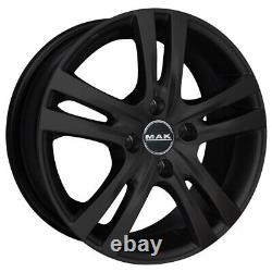 Jantes Roues Mak Zenith Pour Smart Fortwo III Serie Cabrio 7x16 4x100 Gloss Zt6