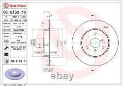 Kit Disques Et Plaquettes De Frein Avant BREMBO SMART FORTWO Cabrio 0.6 0.7