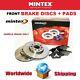 Mintex Essieu Avant Frein Disques + Set Plaquettes Pour Smart Fortwo Cabrio 0.9