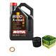 Mann Inspection Set 5 L Motul 8100 X-clean 5w-40 Pour Smart Fortwo Cabrio 1.0