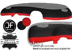 Noir Rouge 2 Tono Planche De Bord Couverture Cuir Pour Smart Fortwo 450 98-07