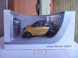 Norev 1/18 Smart Fortwo Cabrio Black To Yellow Black