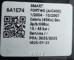 Panneau Est. Hayon arrière. SMART FORTWO (A/C450) Cabrio Brabus (55Kw) Ber