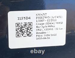 Panneau Est. Hayon arrière. SMART FORTWO (A/C451) Cabrio cdi (33KW) Cbr