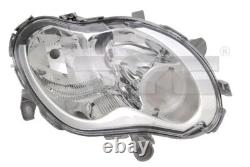 Phare gauche H7/H1 20-12306-05-2 TYC pour SMART CITY-COUPE CABRIO FORTWO Coupé