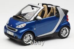 Q0022565V001C80Q00 Smart Fortwo Cabrio Blue Silver Minichamps 1/18