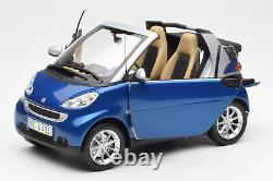 Q0022565V001C80Q00 Smart Fortwo Cabrio Blue Silver Minichamps 1/18