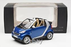 Q0022565V001C80Q00 Smart Fortwo Cabrio Blue Silver Minichamps 1/18