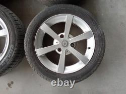 SMART ForTwo Cabrio W451 07-15 Jantes Alliage 15 Grises 4x 3 Trous