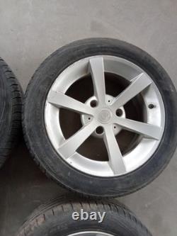 SMART ForTwo Cabrio W451 07-15 Jantes Alliage 15 Grises 4x 3 Trous