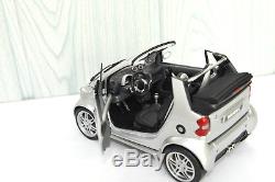Smart Fortwo Cabrio Brabus Silver Kyosho 0017769 Comme Neuve