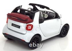 Smart Fortwo Cabrio Soft Top 2014 White Norev B66960291 1/18 Mercedes Weiss