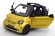 Smart Fortwo Cabrio Soft Top 2014 Yellow Black Norev B66960289 1/18 A453 Jaune