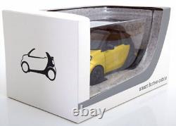 Smart Fortwo Cabrio Soft Top 2014 Yellow Black Norev B66960289 1/18 A453 Jaune