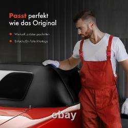 Toit Cabriolet Softtop En Tissu Acrylique Noir Pour Smart Fortwo