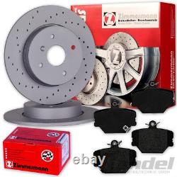 ZIMMERMANN Sport Disques + Revêtements Avant Convient pour Smart 450 452 Fortwo